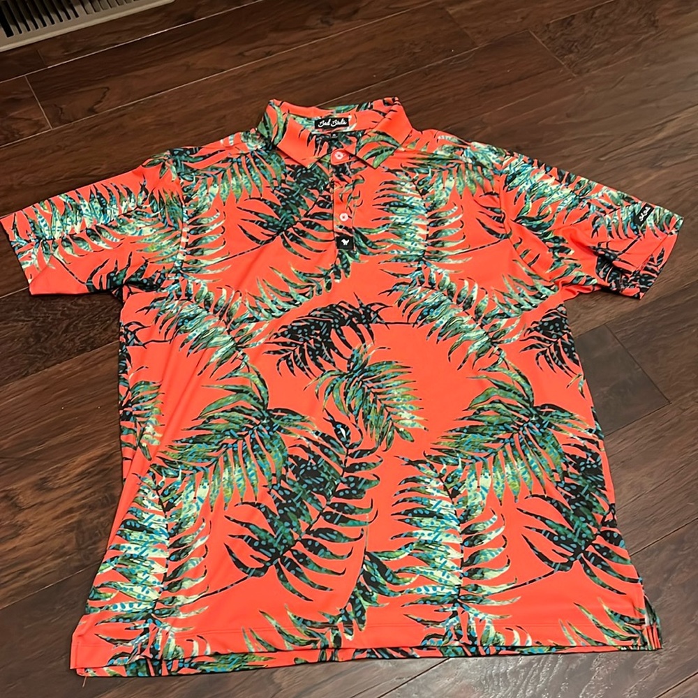 Bad Birdie Floral Golf Polo